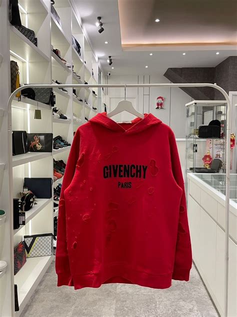 givenchy destroyed red